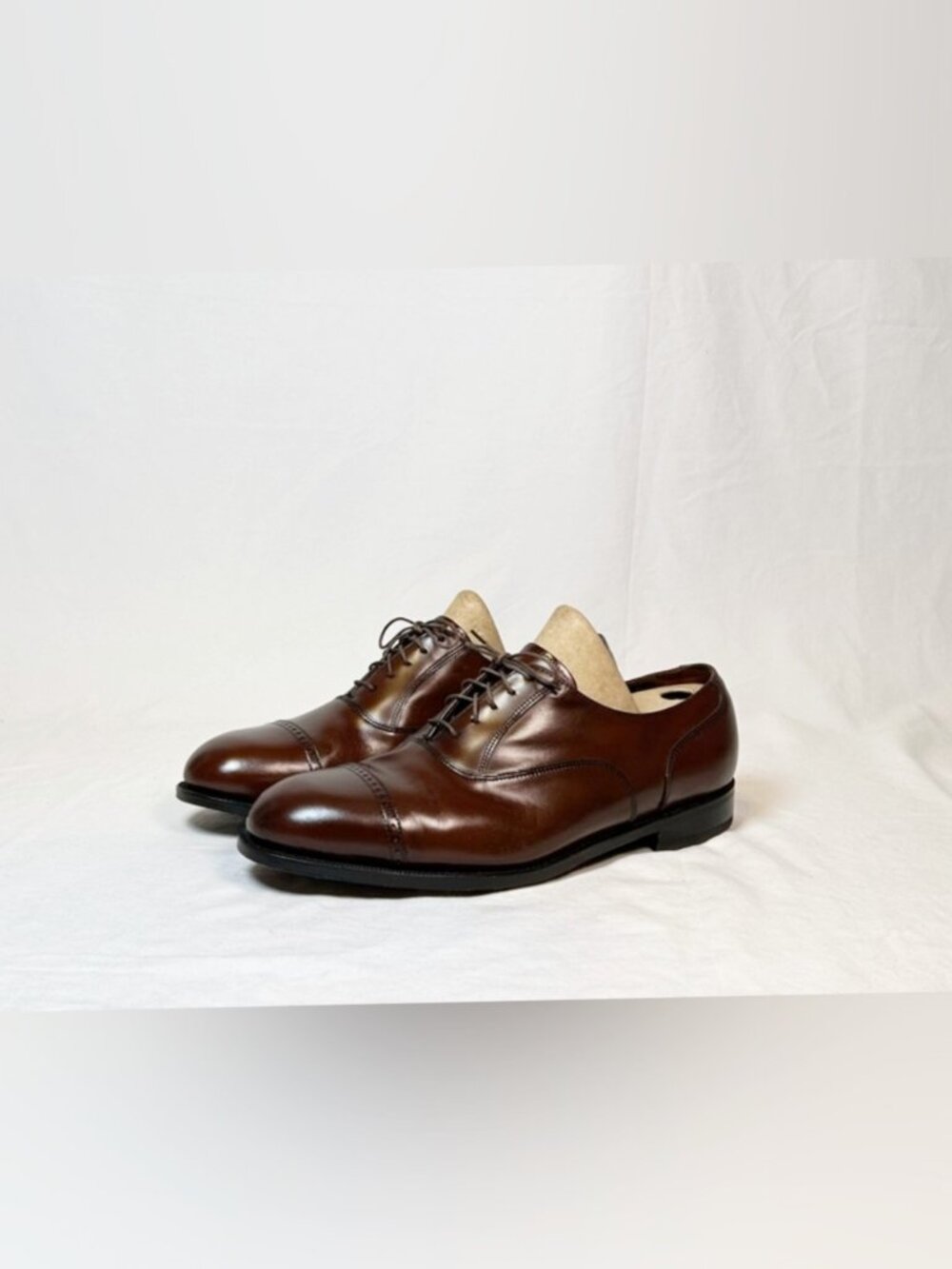 Florsheim Lexington Mens Brown Leather Cap Toe Oxford Dress Shoes~9 EEE~